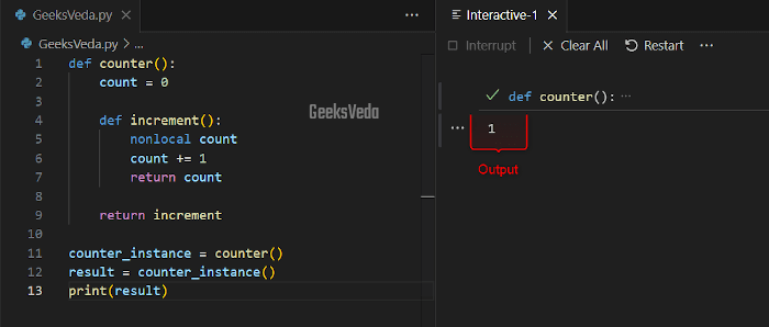 Access Enclosed Variables in Python