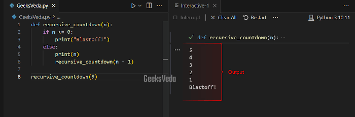 Base Cases and Recursive Cases in Python