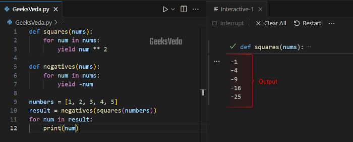 Chaining and Composing Generators in Python