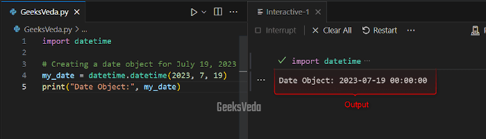 Create Date Objects