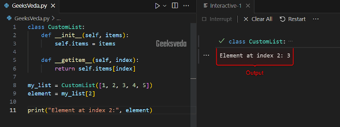 Custom Container Class