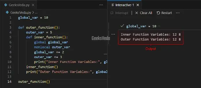 Difference Between "global" and "nonlocal"