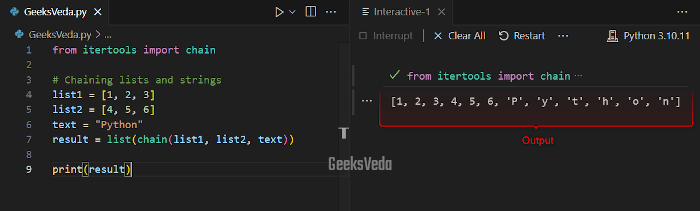 How to Use chain() Function in Python