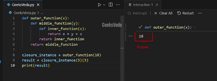 Nested Closures in Python