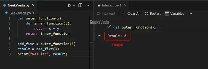 Nested Functions and Closure