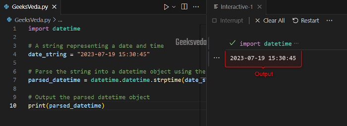 Parse Strings to datetime objects
