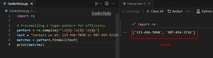 Precompile Regex Patterns