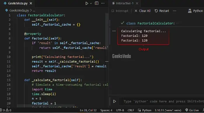 Property Caching for Performance in Python