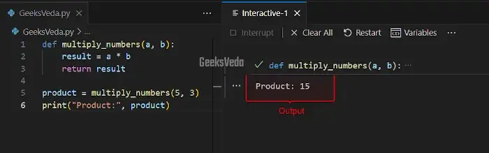 Variables and Functions Parameters in Local Scope