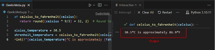 Using a Conversion Function in Python