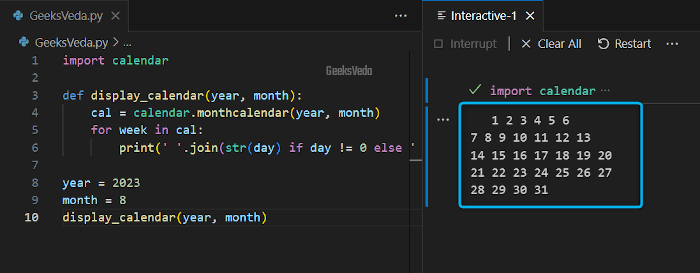 Using Custom Calendar Functions